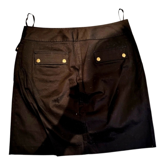 Jones New York Black Skirt with Gold Buttons - Picture 2 of 5